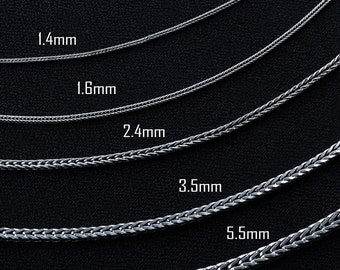Handmade Sterling Silver Fox Tail Necklace: Elegant Unisex Chain