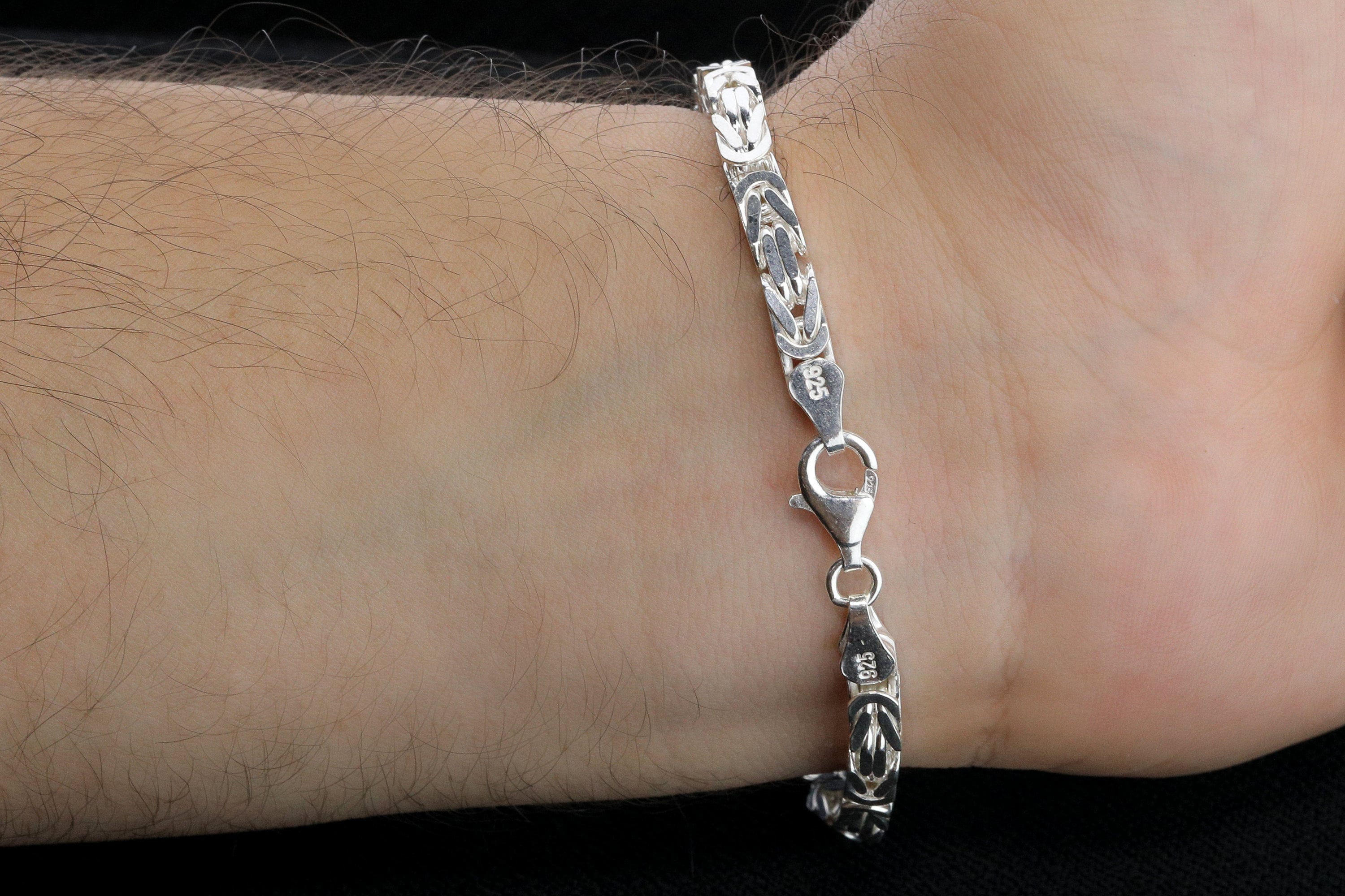 925 Sterling Silver Square King Chain Bracelet, Real Silver Byzantine Bracelet, Handmade Square Chain, Gift for Boyrfriend, Gift for Dad - Etsy 925 Sterling Silver Square King Chain Bracelet, Real Silver Byzantine Bracelet, Handmade Square Chain, Gift for Boyrfriend, Gift for Dad - Etsy
