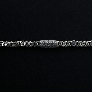 Handmade Sterling Silver Braided Bracelet - Viking Style Unisex, 8.5 Inches (Oxidized Finish) - View #8