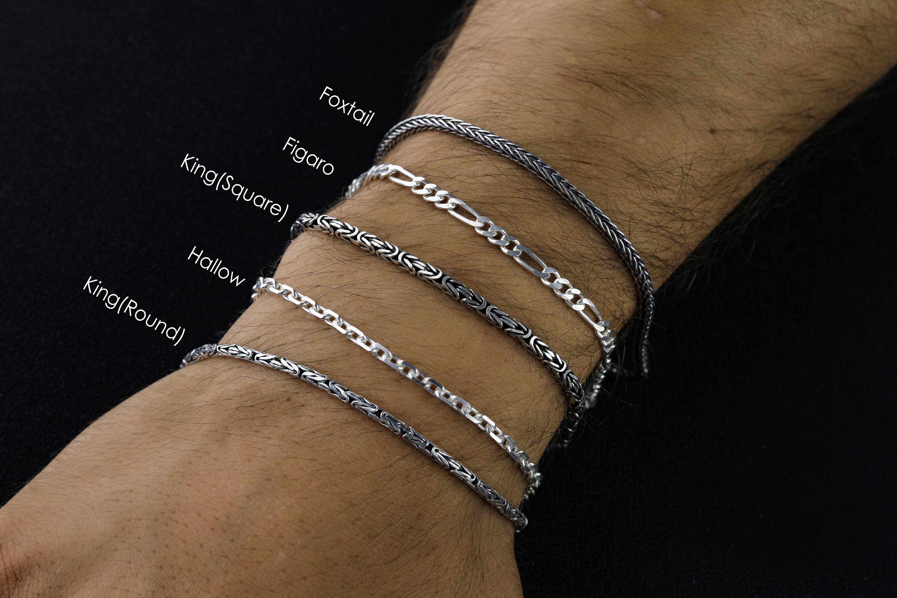 925 Sterling Silver Link Chain Bracelets, Handmade Solid Silver Foxtail Bracelet for Men, Real Silver Byzantine Bracelet, Gift for Him - Etsy 925 Sterling Silver Link Chain Bracelets, Handmade Solid Silver Foxtail Bracelet for Men, Real Silver Byzantine Bracelet, Gift for Him - Etsy