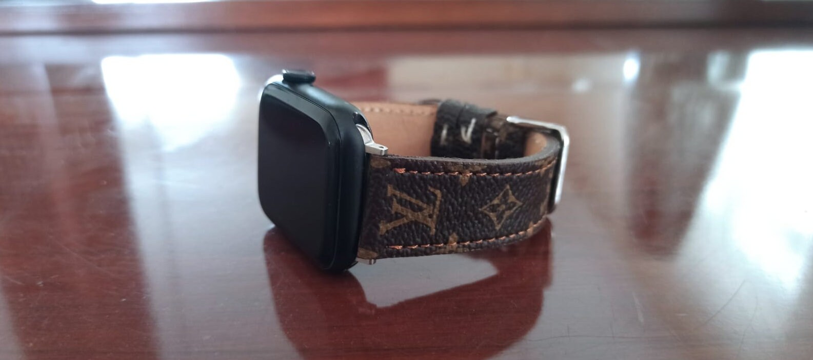 Handmade Louis Vuitton Apple Watch Band The total band length is 146mm to  190mm (5 3/4 to 7 1/2), plus the watc…