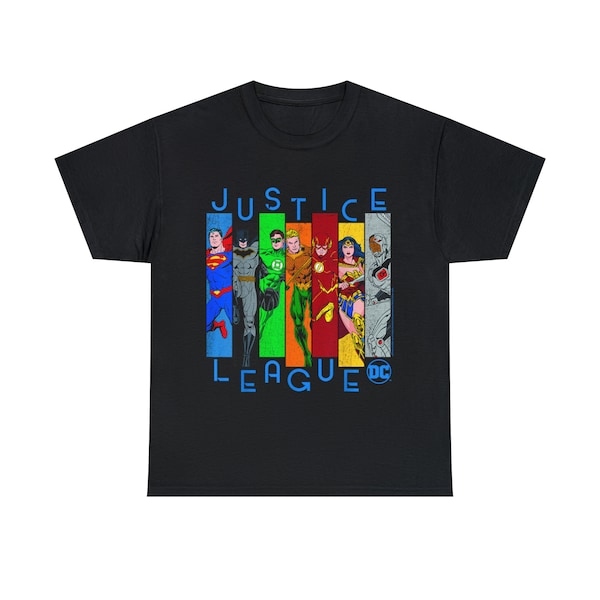 DC Comics Justice League Panels T-Shirt