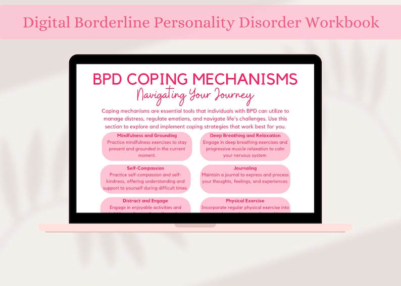 Bpd, Bpd Workbook, Bpd Borderline, Coping Skills, Therapy Worksheet ...