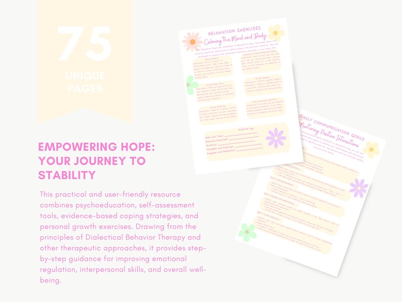 Bpd, Bpd Workbook, Bpd Borderline, Coping Skills, Therapy Worksheet ...
