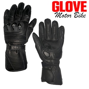 Handcrafted black leather biker gloves, black gloves, leather gloves, bike racing gloves, fashion gloves, gift for biker christmas gift