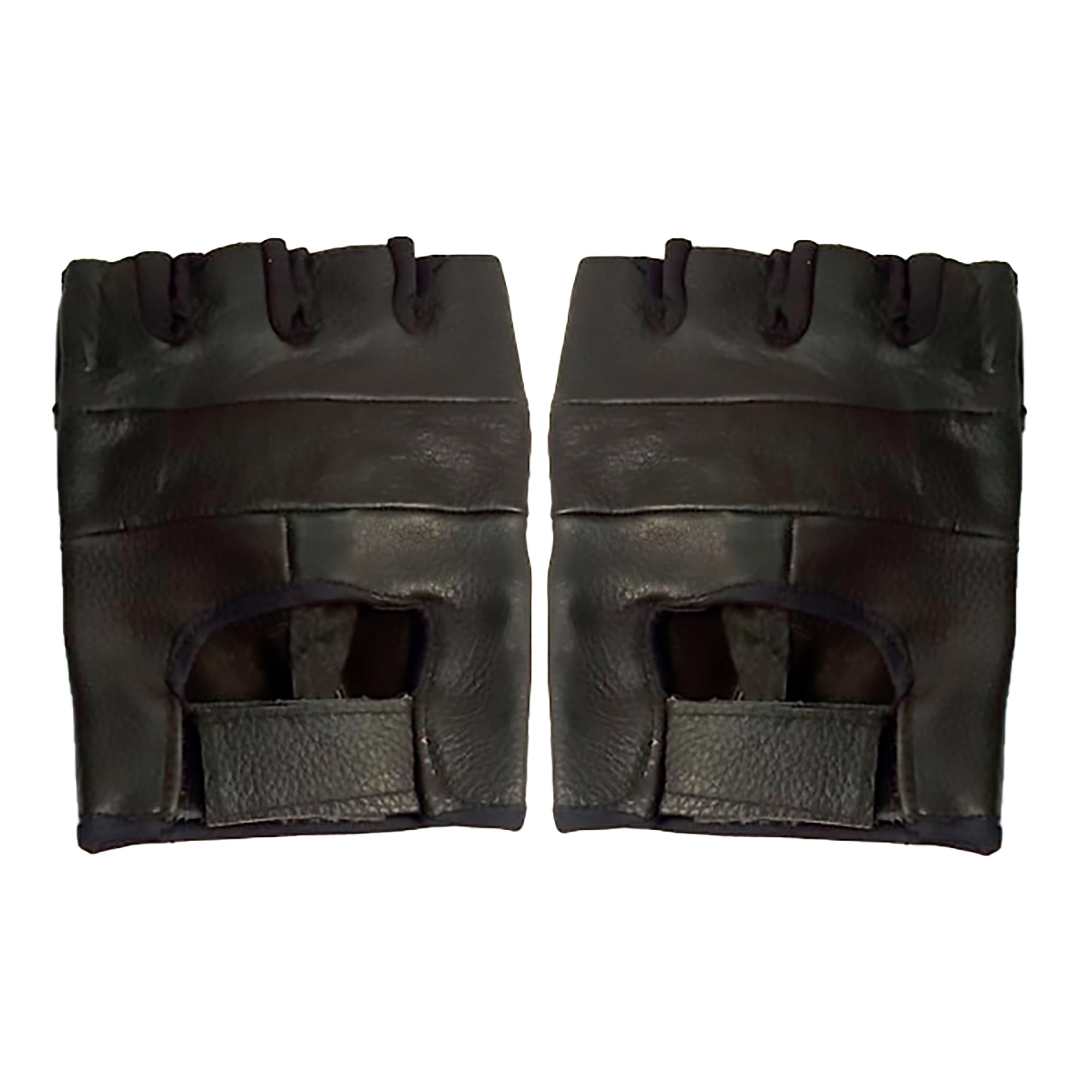 Handmade Studded Leather Fingerless Gloves: Punk Gothic Rider