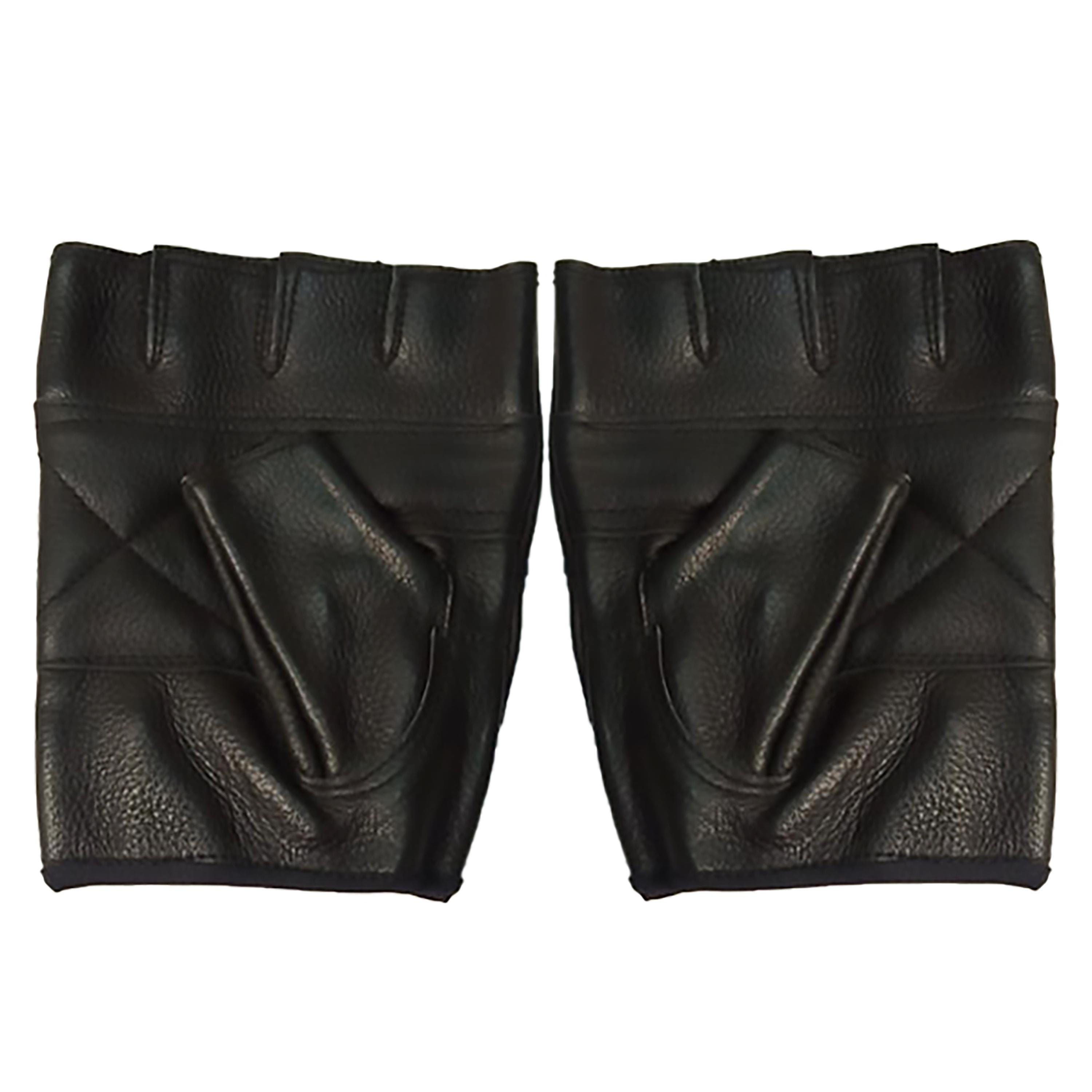 Handmade Studded Leather Fingerless Gloves: Punk Gothic Rider