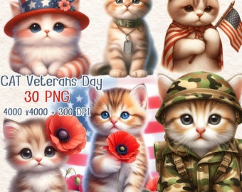 Vintage Katze Clipart Set: gestriges Dekor (30 PNG)