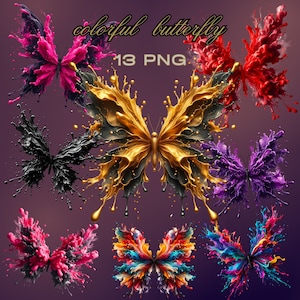 Lebendiger Rauch Schmetterling, Rauch Schmetterling Clipart, lebendiger Schmetterling PNG Clipart, bunter Schmetterling, Schmetterling Clipart, kommerzielle Nutzung