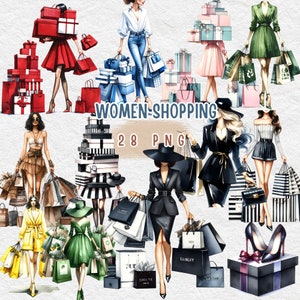 Frau Einkaufen, Einkaufen Clipart, Fashion Girl, Einkaufen Clipart, Einkaufstasche, Tasche Einkaufen, Shopping Lady Grafiken, Black Freitag