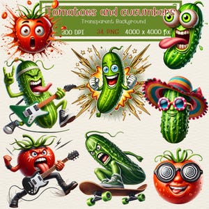 Clipart divertente, Cetriolo, Pomodori, Clipart di Cetriolo Pazzo, Clipart di Cetriolo PNG, Clipart di Cetriolo Divertente, Clipart di Verdure