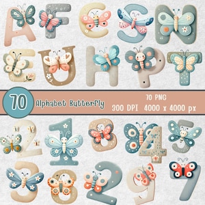 alfabeto de mariposa png, alfabeto de primavera de acuarela clipart, letra, tarjeta para niños, decoración de guardería, alfabeto de primavera, mariposa png