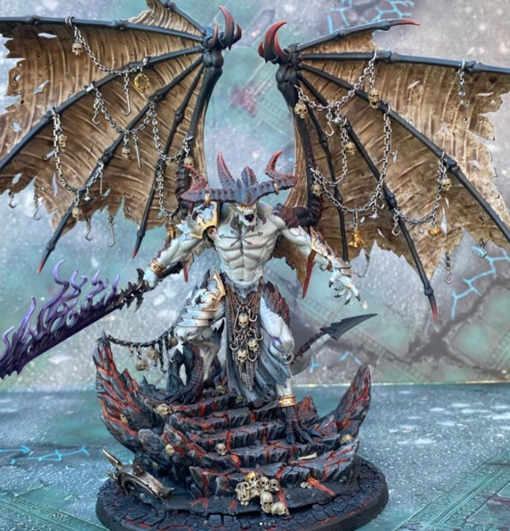 ヴァイスシュヴァルツ Warhammer 40,000 Be'lakor Be'lakor Wh40k Age of Sigmar Commission - Etsy
