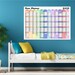 Large 2025 Wall Planner Printable 2025 Full Year Wall Calendar Rainbow ...
