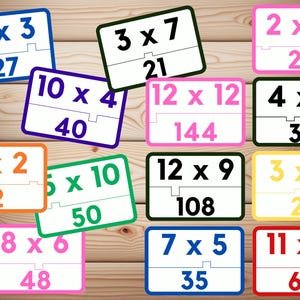 Printable Multiplication Flashcard for School Children Mathematics ...