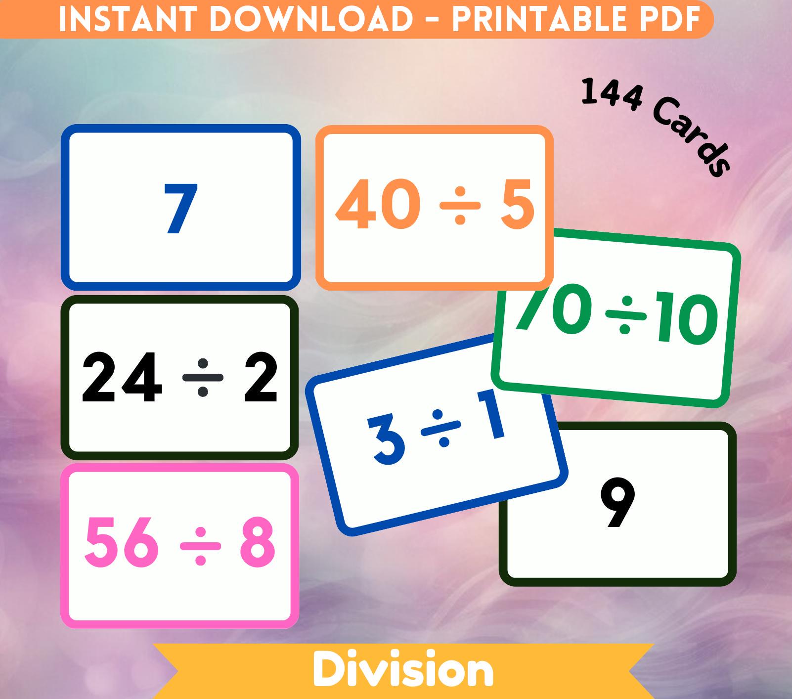 division-flash-card-printable-divide-flashcard-homeschool-montessori-card-for-kid-mathematics-for-children-preschool-nursery-card-for-school-etsy for Division Flash Cards Free Printable Division Flash Card Printable Divide Flashcard Homeschool Montessori Card for Kid Mathematics for Children Preschool Nursery Card for School - Etsy for Division Flash Cards Free Printable