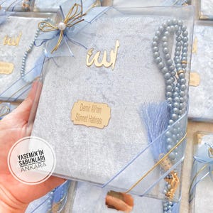 İslamic Gifts,Quran Tasbih Gift Set,Muslim Wedding Gift,Gastgeschenketaufe,Mevlüt Hediyesi,Sünnet Hediyesi,Beerdigung Mawlid,Yasin Seti