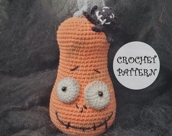 Halloween Pumpkin Crochet Pattern: Spooky Spider Amigurumi (PDF Pattern)