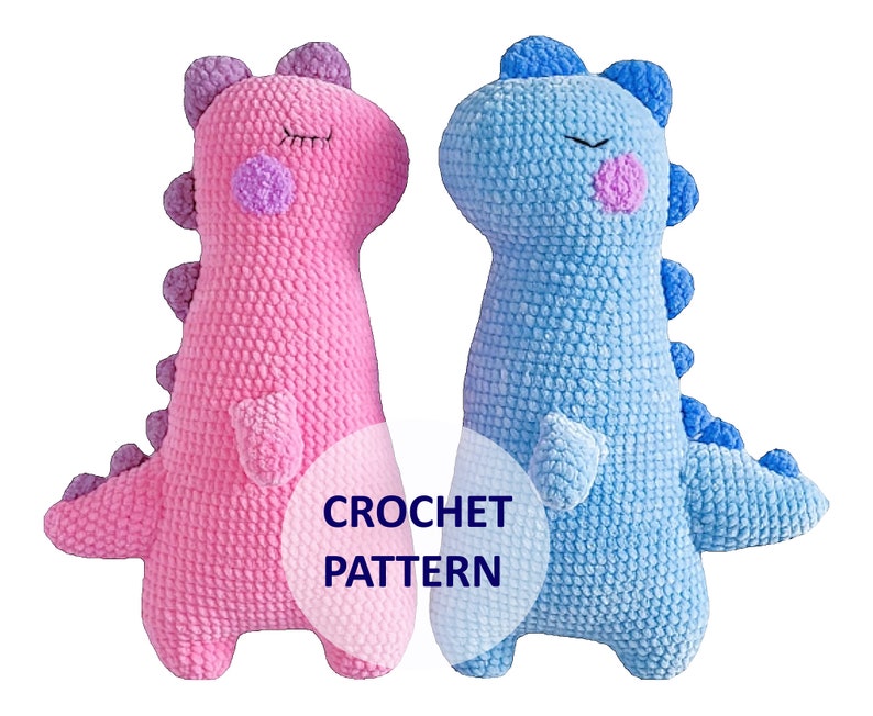 Dino Crochet Pattern Dinosaur Amigurumi: How to Crochet