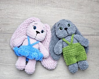 Bunny Crochet Pattern: Amigurumi Rabbit Plush Toy (PDF)