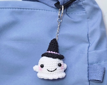 Crochet Ghost Keychain Pattern: Easy Halloween Amigurumi (PDF Pattern)