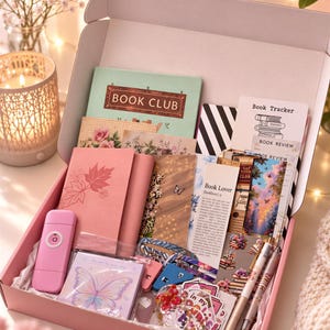 Bookish Bundle, Curated Mystery Box, Reading Accessories & Bibliophile Goodies | 4 Sizes, 5 Themes