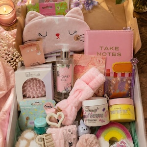 Überraschungsbox für Frauen, Selbstpflege-Set, Verwöhnkorb, Überraschungs-Pflegepaket für Sie