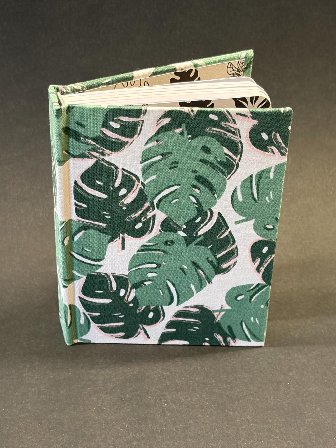 Handmade Casebound Journal Monstera Leaves - Etsy