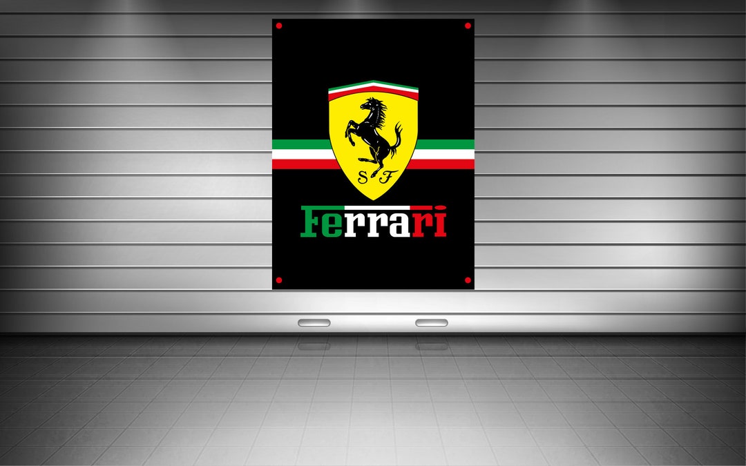 PVC FERRARI BANNER 80 X 60 CM - Etsy