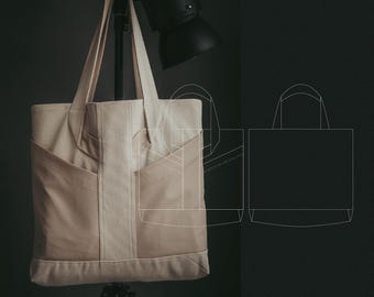 Patrón digital de costura para bolso de mano Bella