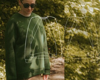 Digital sewing pattern Ruby sweatshirt