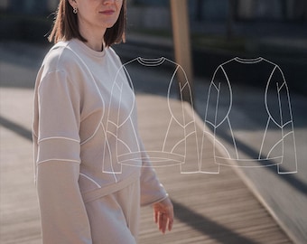 Digitaal naaipatroon Vivienne Sweatshirt
