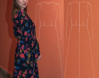 Stefanie-jurk naait digitaal patroon