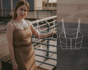 Digitaal naaipatroon crop top Stella