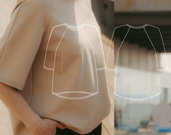 Digitaal naaipatroon Jasmine T-shirt