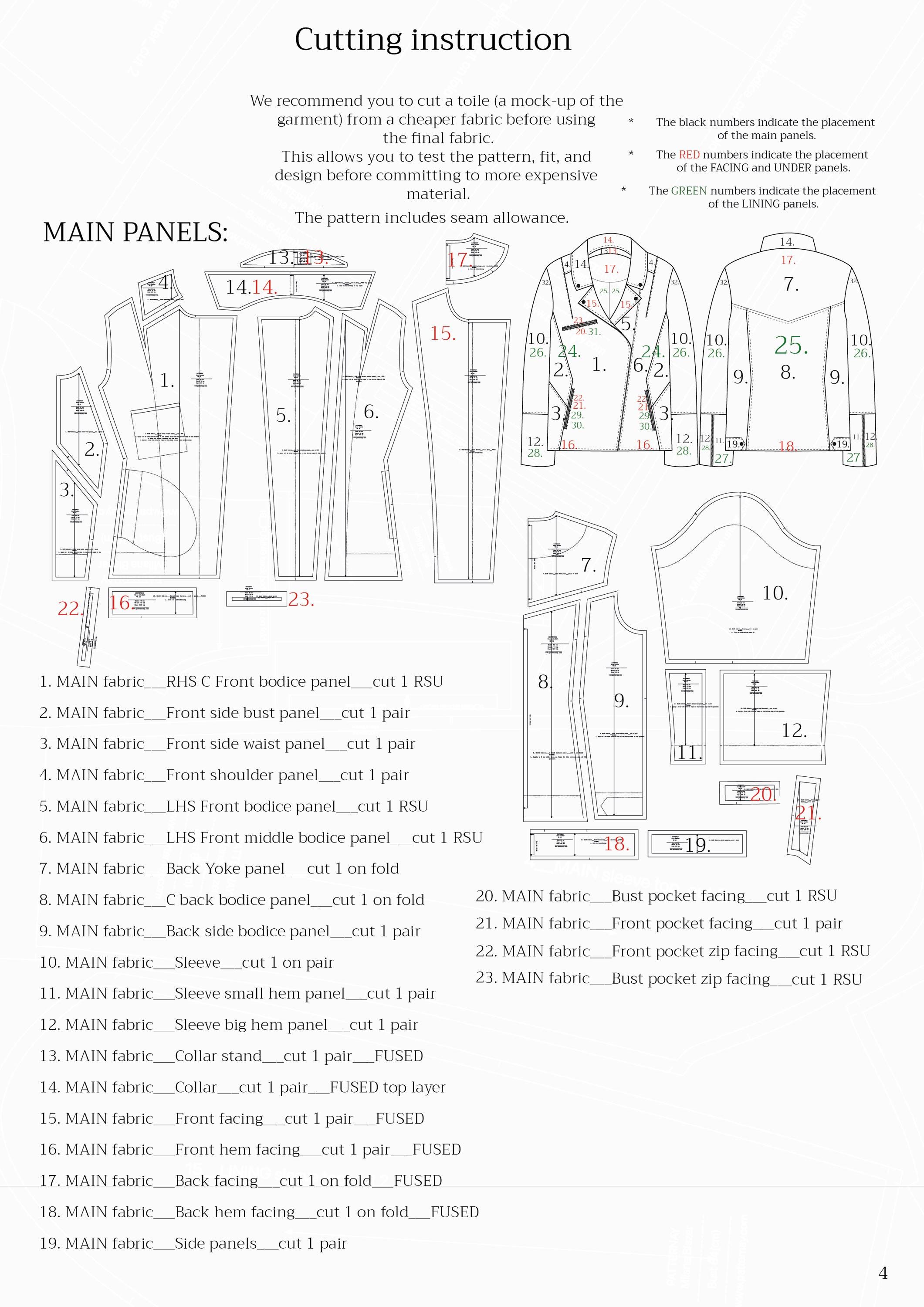 Kira Biker Jacket Sewing Pattern - Etsy