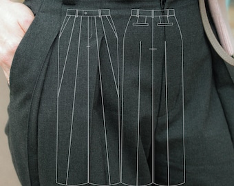 Hazel Trousers Digitaal naaipatroon