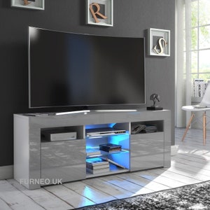 Matt grey tv unit discount