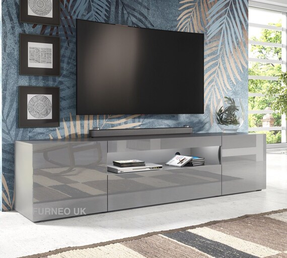 Light grey tv unit discount