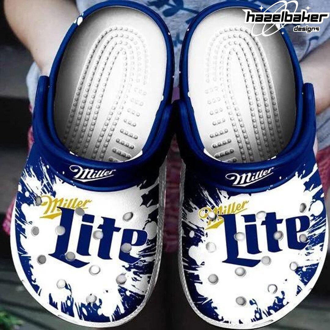 Miller Lite Clogs Miller Lite Shoes Miller Lite Gifts Etsy