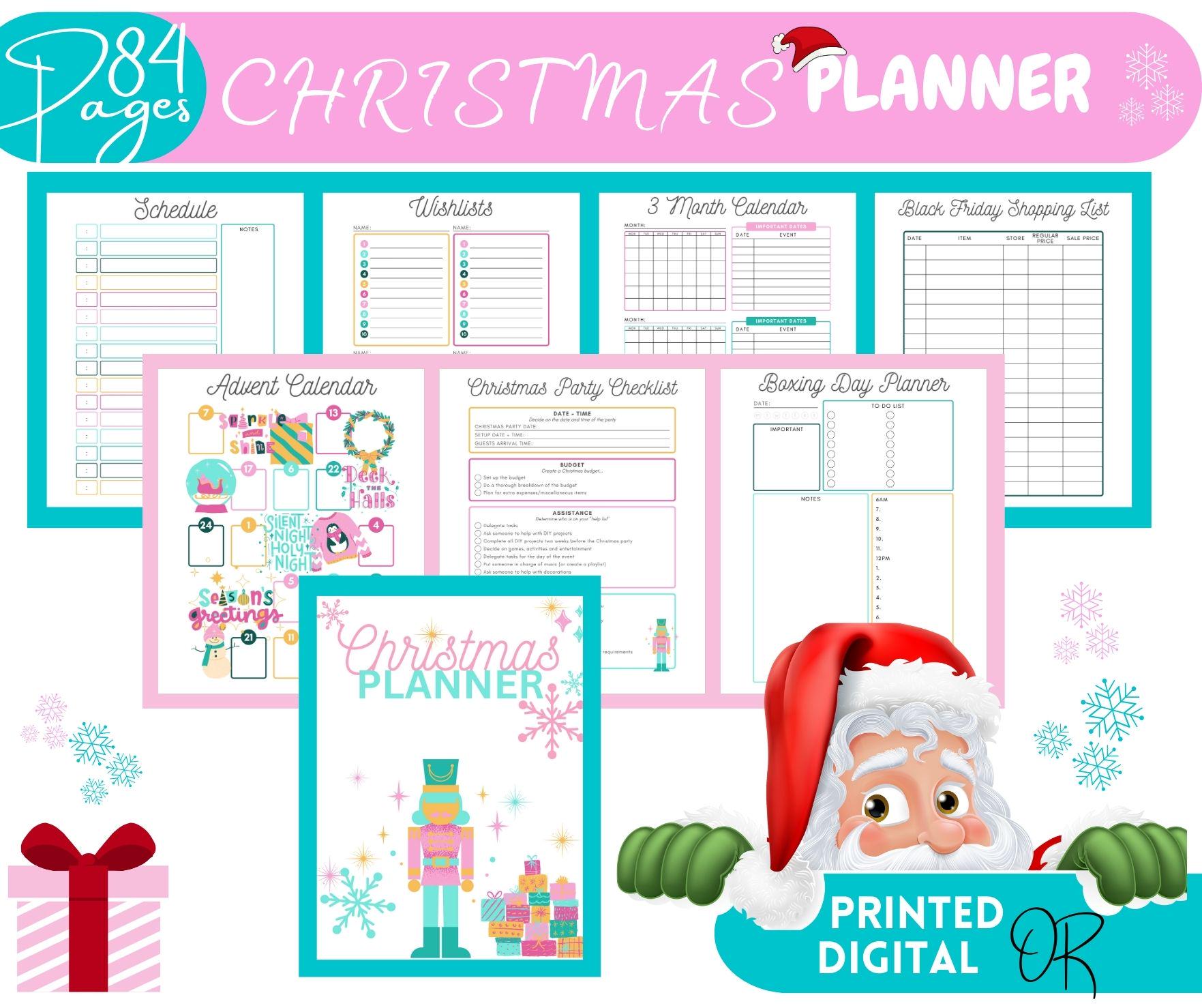 Ultimate Christmas Planner, Printable and Digital Holiday Organizer ...