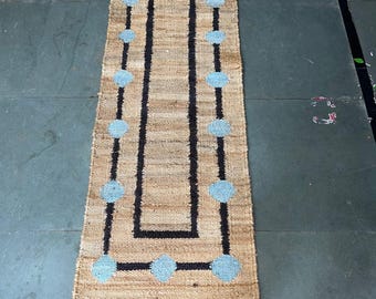 Hemp Jute Runner Rug, Stair Jute Runner, Kitchen Jute Runner Hallway Runner Rug Jute Runner Hand Loomed Natural Jute Hemp Runner Custom Size