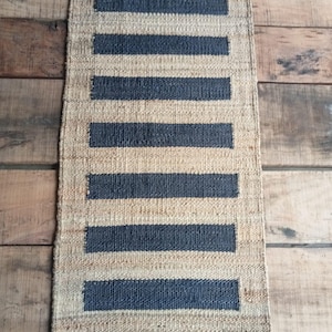 Natürlicher Jute-Läufer, rein umweltfreundlich, Vegan, Hanf-Jute-Läufer, Treppenläufer, Benutzerdefinierte Größe erhältlich, Treppenläufer, Juteteppich,