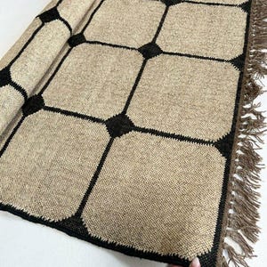 Handwoven Navajo Kilim Rug, Wool Jute Kilim Rug, Vintage Rug, Area Kilim Rug, Bohemian Rug, Custom Size Rug, Boho Home Decor Rug, Floor Rug,