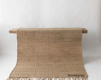 Custom Size Hemp Runner Rug, Area Jute Rug, Living room Rug, Stair Runner Rug, Hallway Runner Rug, Entryway Runner Rug, indoor jute Rug, Rug