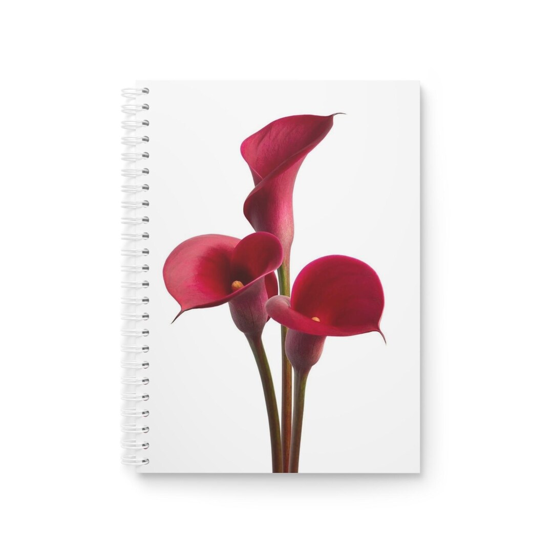 Floral Spiral Notebook: Calla Lily Journal for Writing & Sketching - Etsy