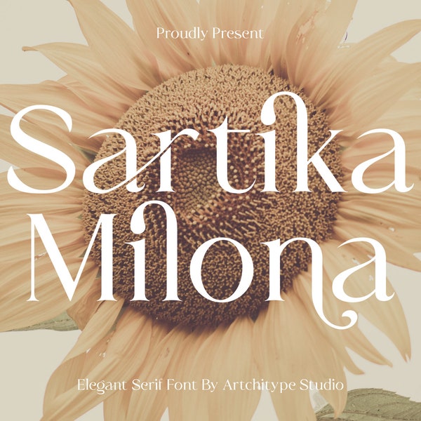Sartika Milona Classy Display Serif Font