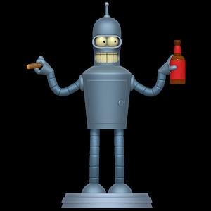 Bender Bending Rodriguez Figure, 3D Painted Figures, Action Figurines, Miniature Scupulture, Gift Figurine