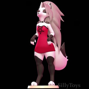 Howling Loona Figure, 3D Painted Figures, Action Figure, Miniature Scupulture, Gift Figurine,Cartoon Figures.