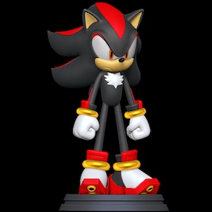 Shadaw the Hadgehog Figure, 3D Painted Figure, Handmade Miniature Scupulture, Gift Figurine
